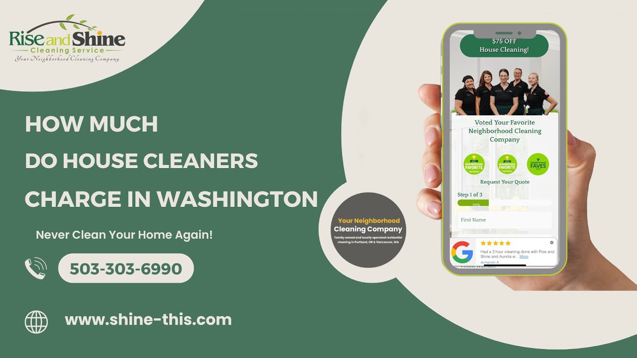 How much do house cleaners charge in Washington?