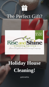 House cleaning gift cards