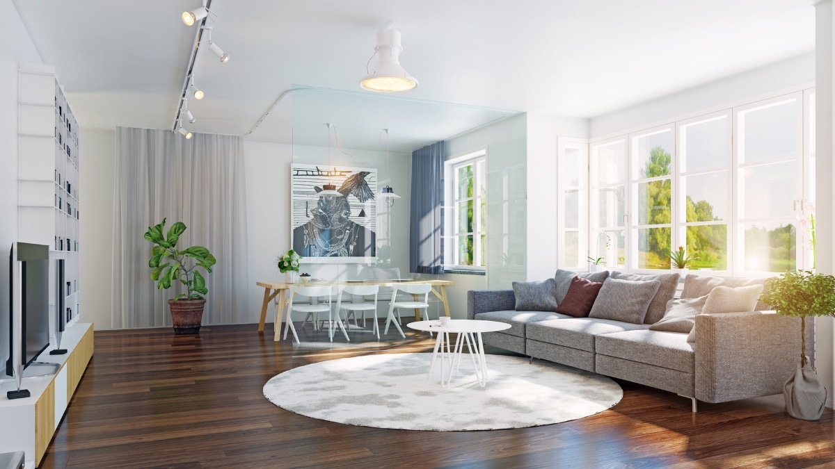 Trusted maid service caring for a modern living space.